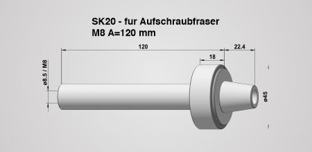 Werkzeughalter SK 20
