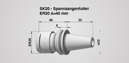 Werkzeughalter SK 20