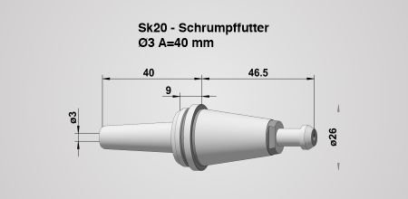 Werkzeughalter SK 20