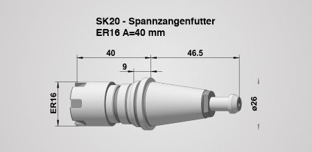 Werkzeughalter SK 20