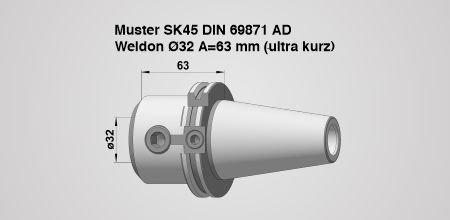 Werkzeughalter SK 45