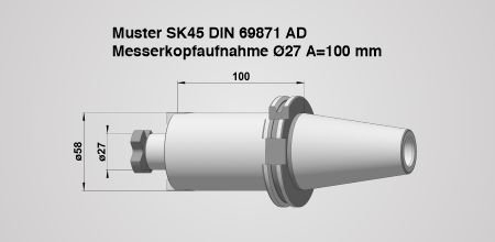 Werkzeughalter SK 45